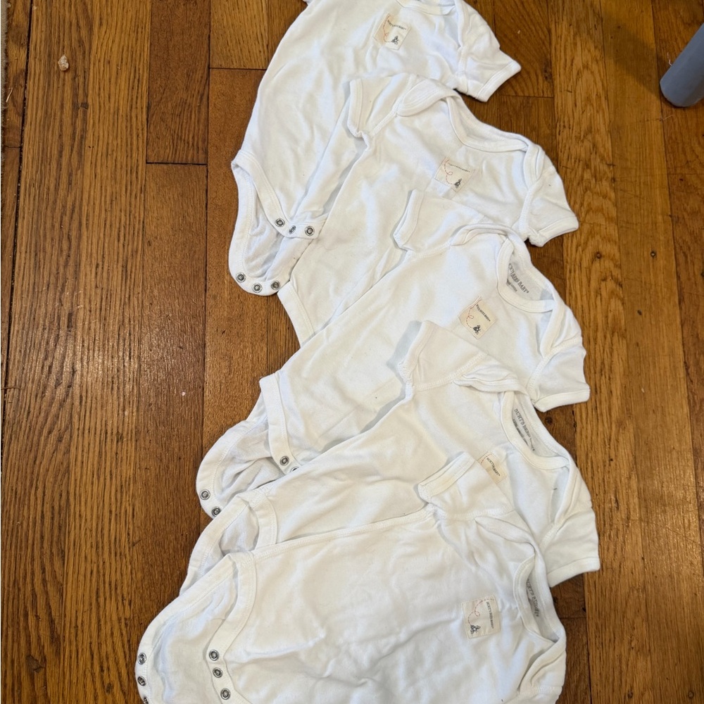White Kids One Piece Bodysuits